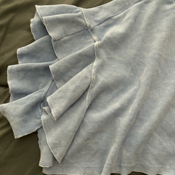 Altar’d State Blue Ruffle Top - Picture 3 of 3